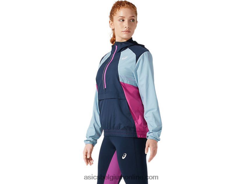 zichtbaarheidsjack voor dames V6HXR24058 frans blauw/rookblauw Asics