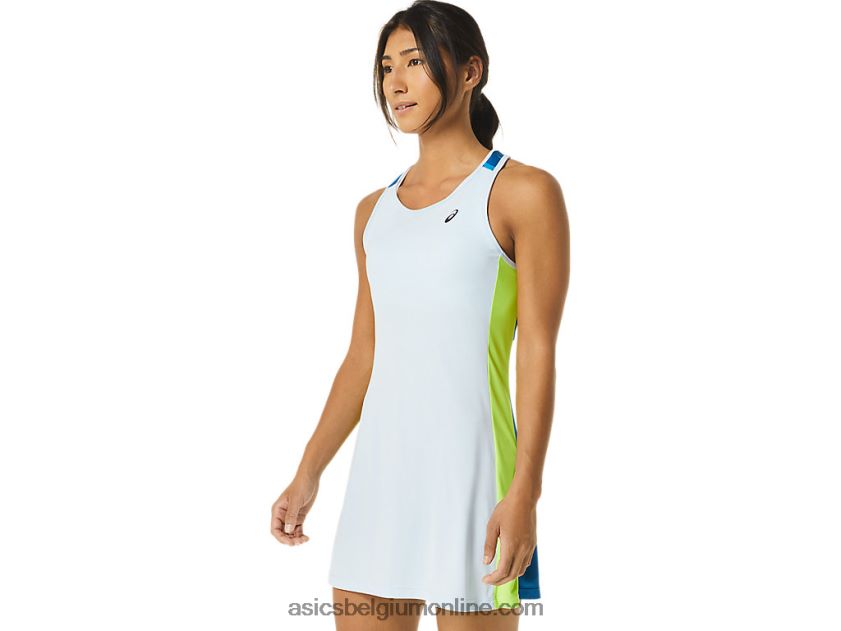 grafische rechtbankjurk voor dames V6HXR22557 hemel/herboren blauw Asics