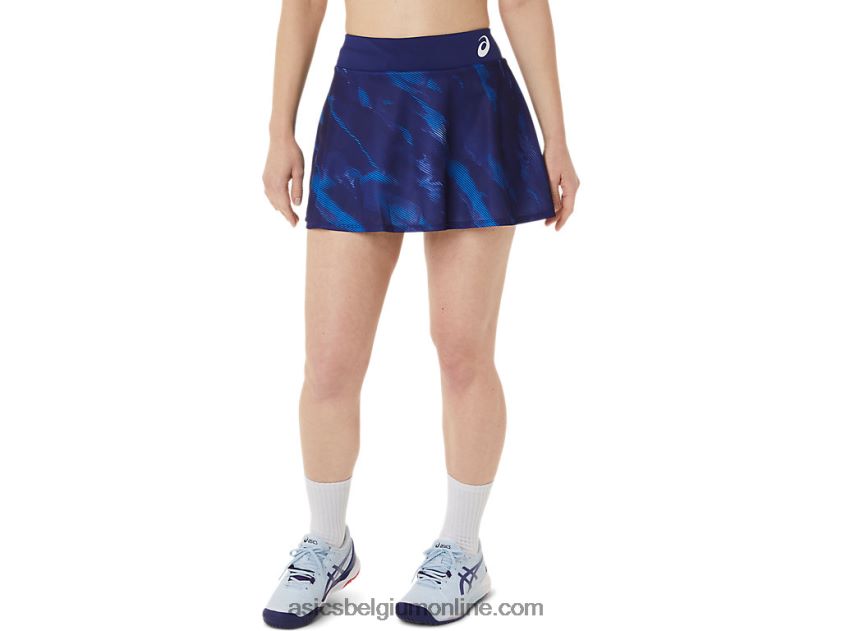 grafische wedstrijdskort voor dames V6HXR23064 duik blauw Asics
