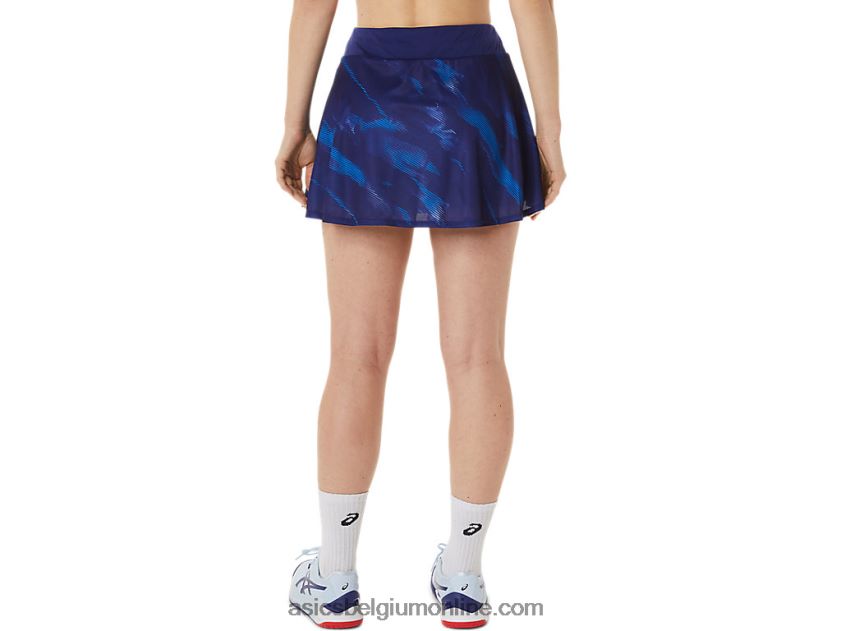 grafische wedstrijdskort voor dames V6HXR23064 duik blauw Asics