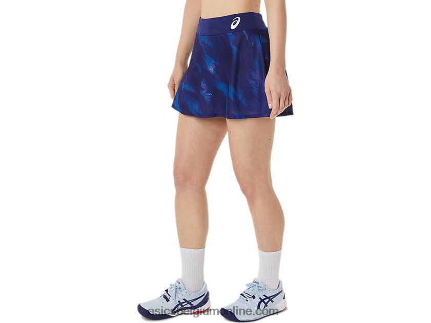 grafische wedstrijdskort voor dames V6HXR23064 duik blauw Asics