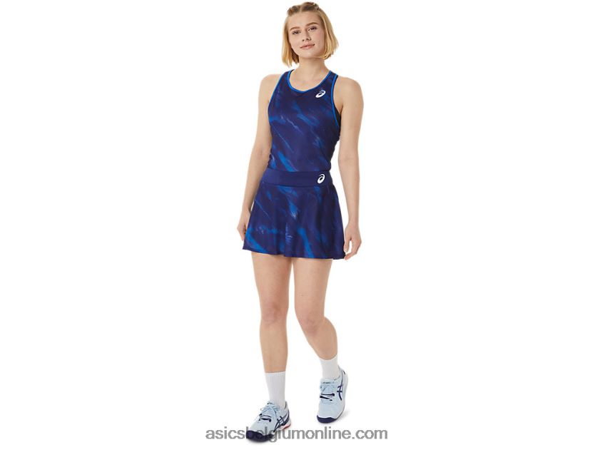 grafische wedstrijdskort voor dames V6HXR23064 duik blauw Asics