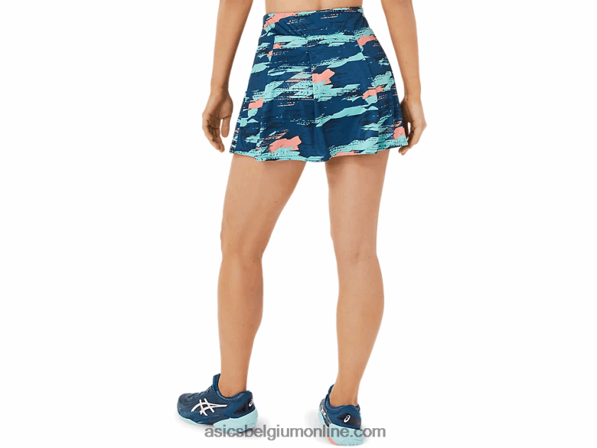 grafische wedstrijdskort voor dames V6HXR23503 licht indigo Asics