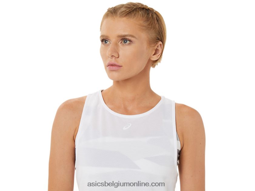 nieuwe sterke 92-jurk voor dames V6HXR23283 briljant wit Asics