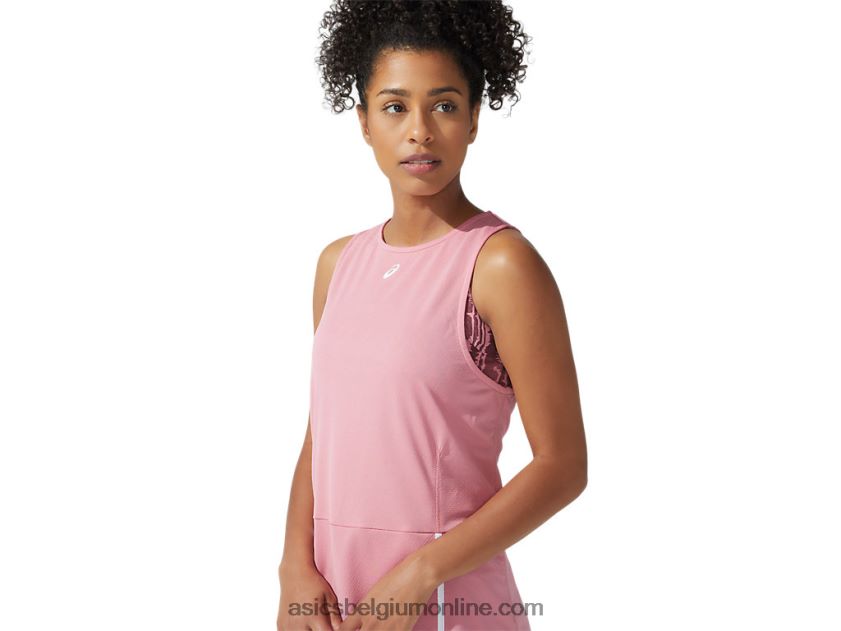 nieuwe sterke 92-jurk voor dames V6HXR23835 smokey rose/deep mars print Asics