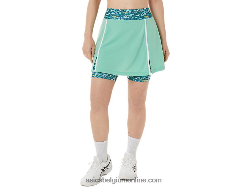 nieuwe sterke 92-skort voor dames V6HXR23057 zeeschuim/tennis japan geborsteld aop Asics