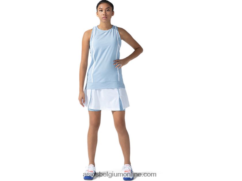 nieuwe sterke 92-skort voor dames V6HXR23824 schitterende wit/mist print Asics