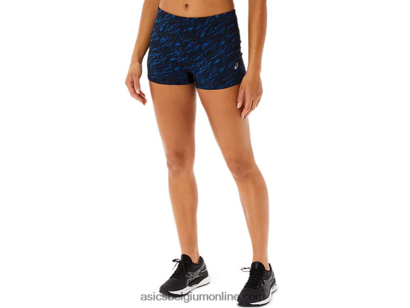 2in train short voor dames V6HXR23519 nachtschaduw/lake drive print Asics