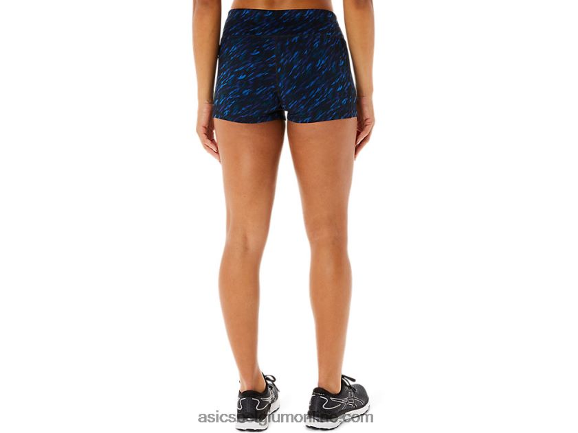 2in train short voor dames V6HXR23519 nachtschaduw/lake drive print Asics