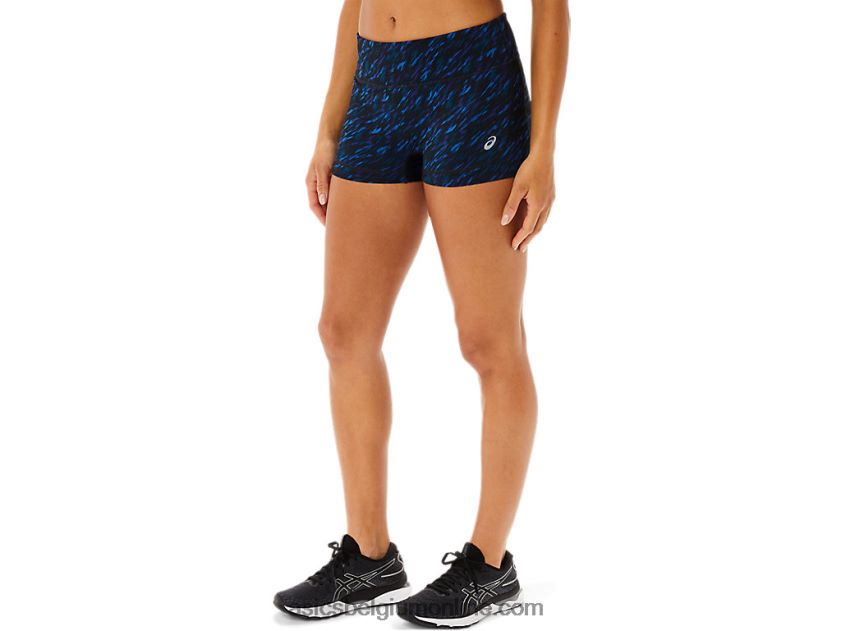2in train short voor dames V6HXR23519 nachtschaduw/lake drive print Asics