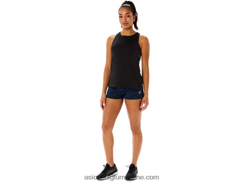 2in train short voor dames V6HXR23519 nachtschaduw/lake drive print Asics