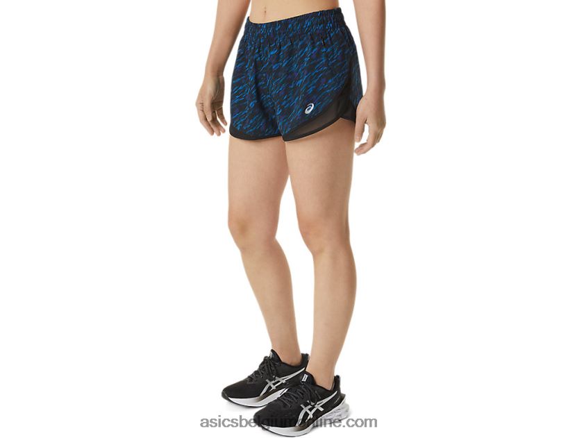 dames pr lyte 2.5in run short V6HXR23303 nachtschaduw/lake drive print Asics
