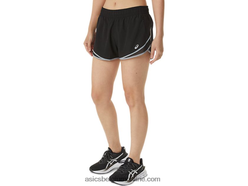 dames pr lyte 2.5in run short V6HXR23725 performance zwart/sheetrock Asics