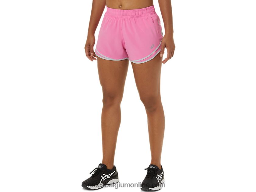 dames pr lyte 2.5in run short V6HXR23800 drakenfruit/piemonte grijs Asics