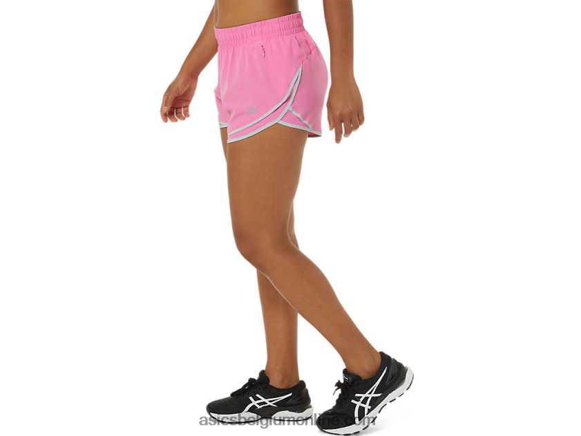 dames pr lyte 2.5in run short V6HXR23800 drakenfruit/piemonte grijs Asics