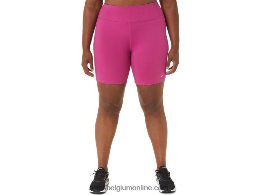dames pr lyte 5in run short met zakken V6HXR23291 fuchsia rood Asics