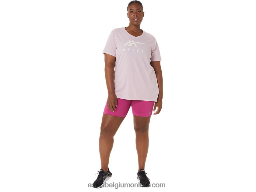 dames pr lyte 5in run short met zakken V6HXR23291 fuchsia rood Asics
