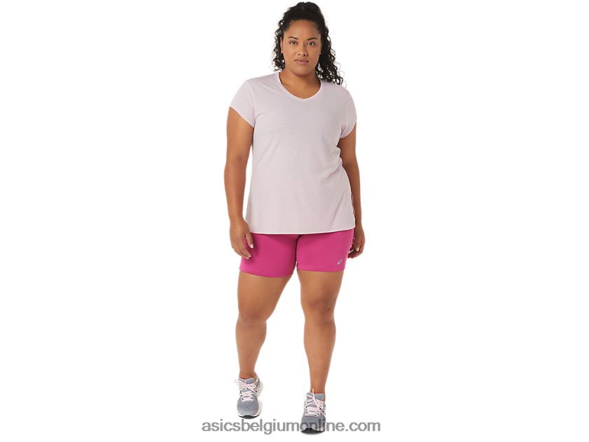 dames pr lyte 5in run short met zakken V6HXR23291 fuchsia rood Asics