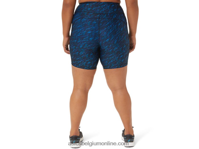dames pr lyte 5in run short met zakken V6HXR23299 nachtschaduw/lake drive print Asics