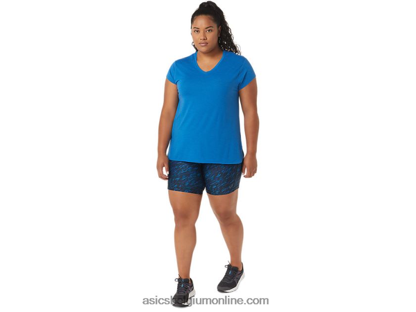 dames pr lyte 5in run short met zakken V6HXR23299 nachtschaduw/lake drive print Asics