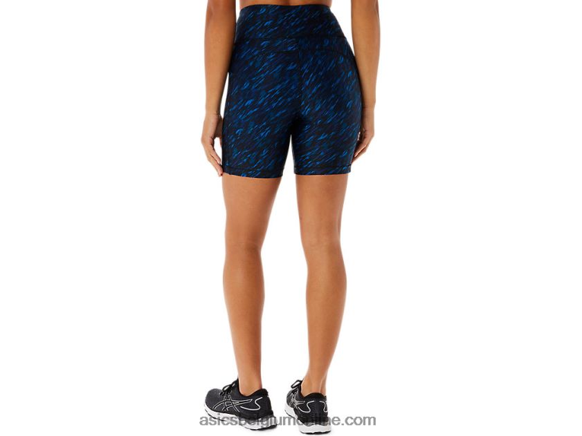dames pr lyte 5in run short met zakken V6HXR23299 nachtschaduw/lake drive print Asics