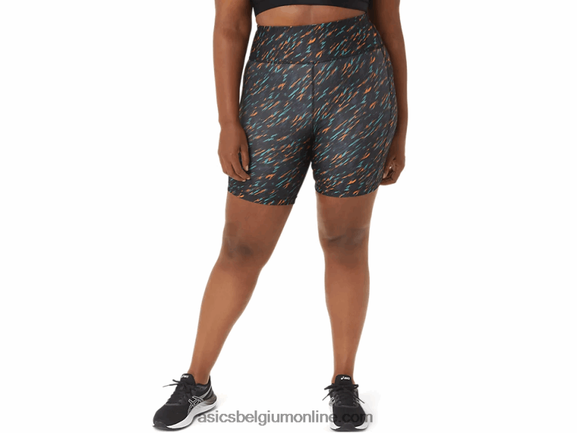 dames pr lyte 5in run short met zakken V6HXR23301 nachtschaduw/salie print Asics