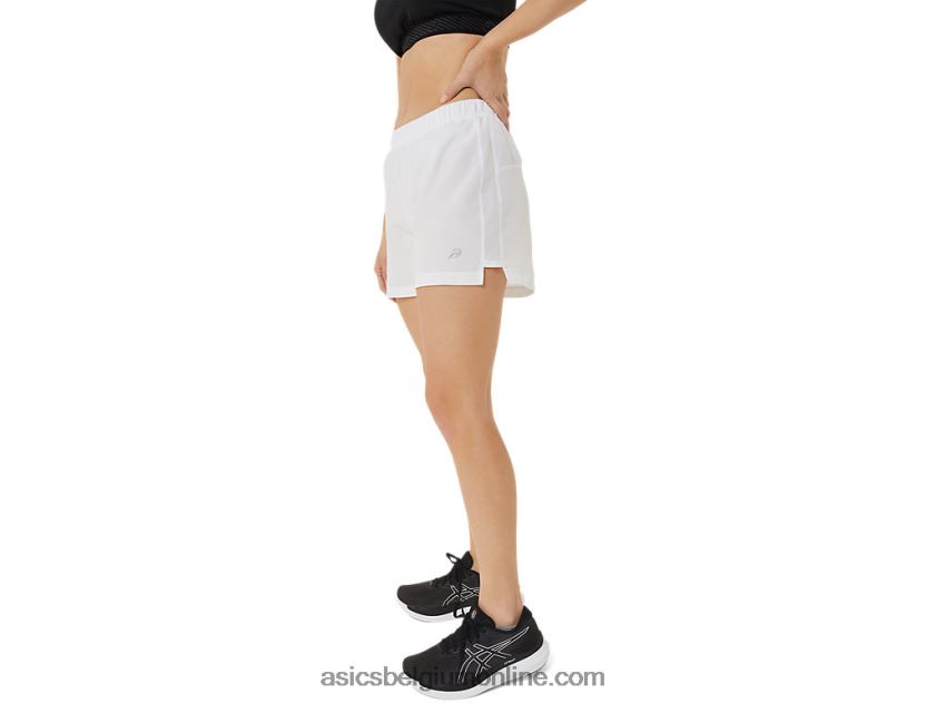 dames ready-set 3in short V6HXR22886 briljant wit Asics