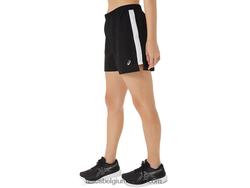 dames ready-set 3in short V6HXR22909 uitvoering zwart/wit Asics