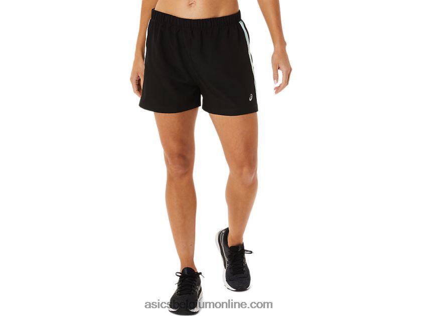dames ready-set 3in short V6HXR22917 prestatie zwart/helder blauw Asics