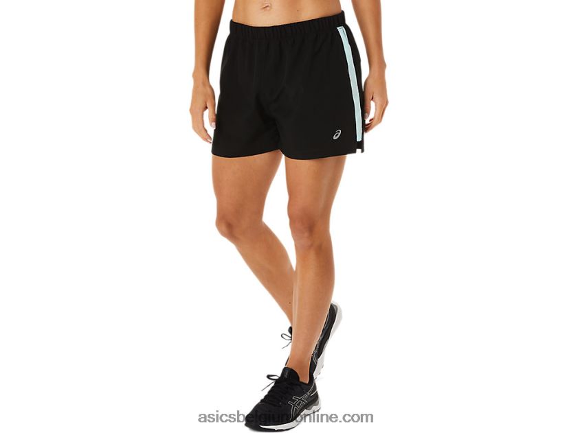 dames ready-set 3in short V6HXR22917 prestatie zwart/helder blauw Asics