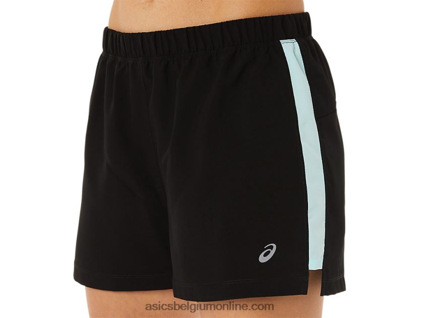 dames ready-set 3in short V6HXR22917 prestatie zwart/helder blauw Asics