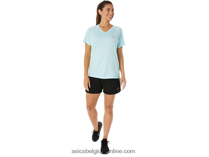 dames ready-set 3in short V6HXR22917 prestatie zwart/helder blauw Asics