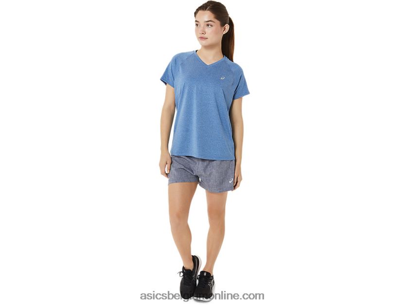 dames ready-set 3in short V6HXR22947 peacoat heide / meer rijden Asics