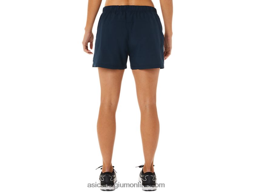 dames ready-set 3in short V6HXR23339 frans blauw/nauwelijks roze Asics