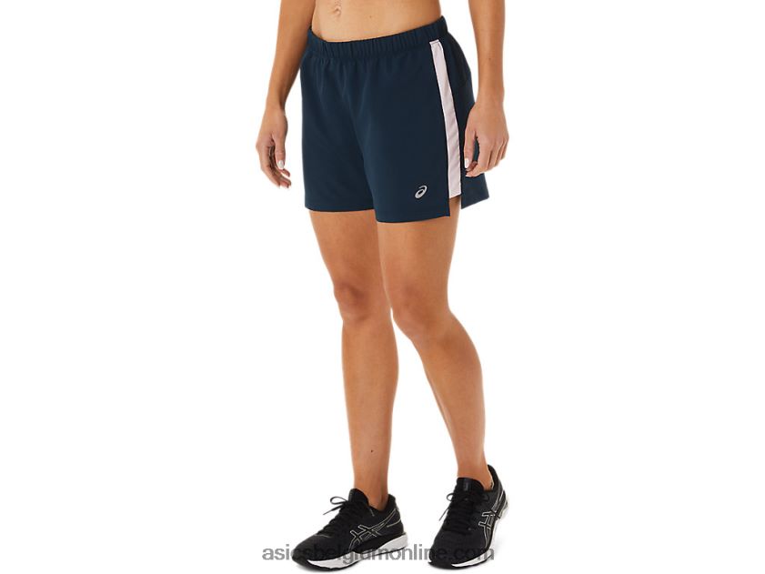 dames ready-set 3in short V6HXR23339 frans blauw/nauwelijks roze Asics