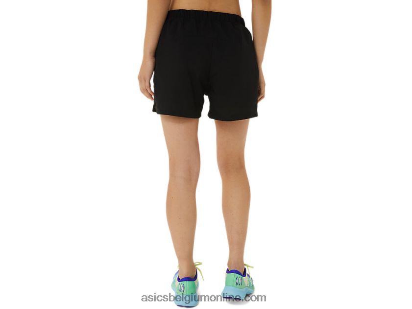dames ready-set 3in short lam V6HXR23306 prestatie zwart Asics
