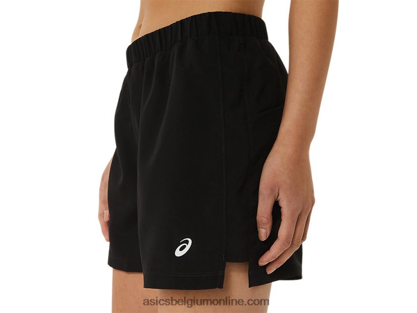 dames ready-set 3in short lam V6HXR23306 prestatie zwart Asics