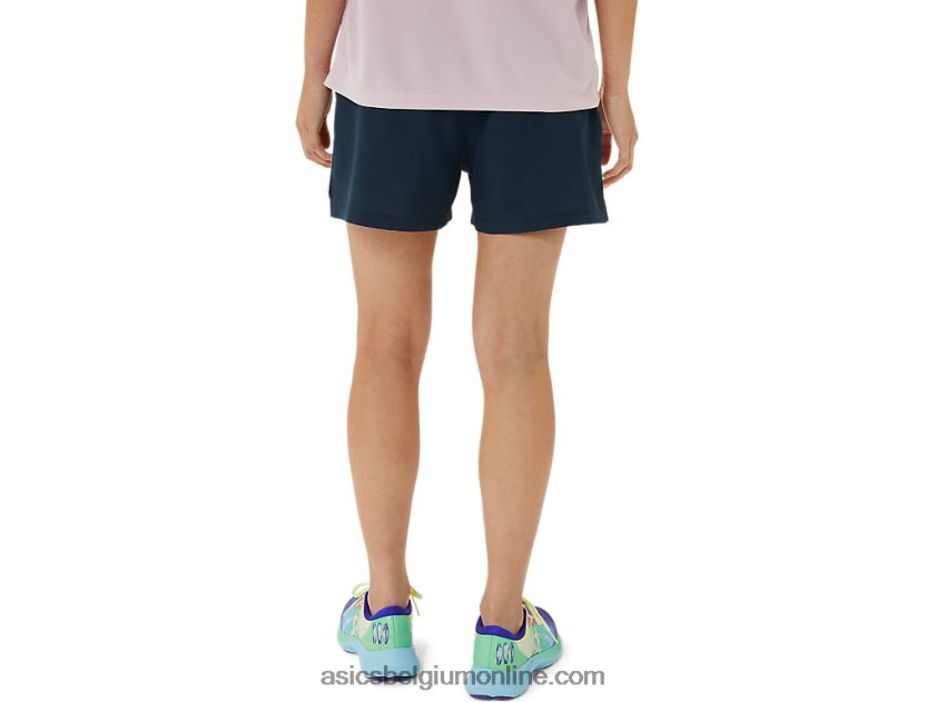 dames ready-set 3in short lam V6HXR23314 donkerblauw Asics