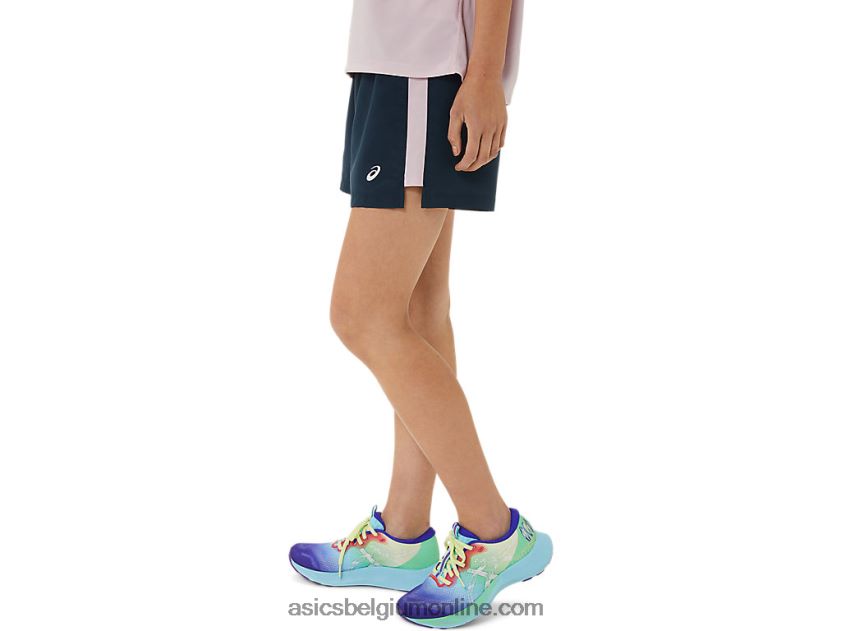dames ready-set 3in short lam V6HXR23314 donkerblauw Asics