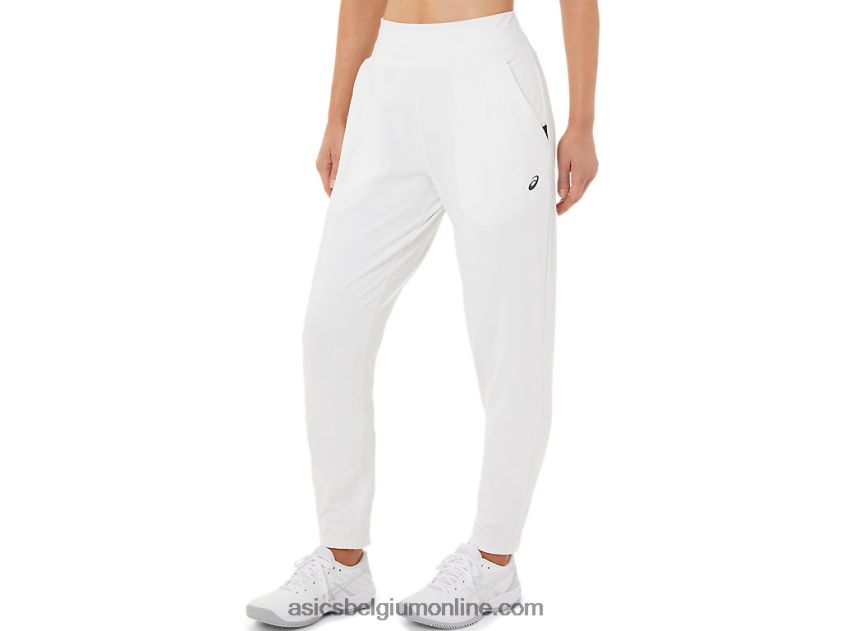 dames tennisbroek V6HXR23275 briljant wit/zwart Asics