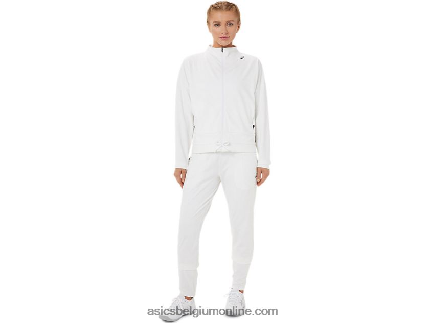 dames tennisbroek V6HXR23275 briljant wit/zwart Asics