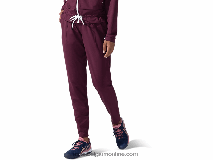 dames tennisbroek V6HXR23834 diep mars/briljant wit Asics