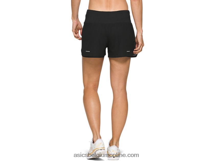 dames ventileren 2-n-1 3.5in kort V6HXR24134 prestatie zwart Asics
