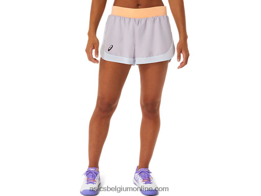 dames wedstrijd short V6HXR22494 schemer violet/oranje pop Asics