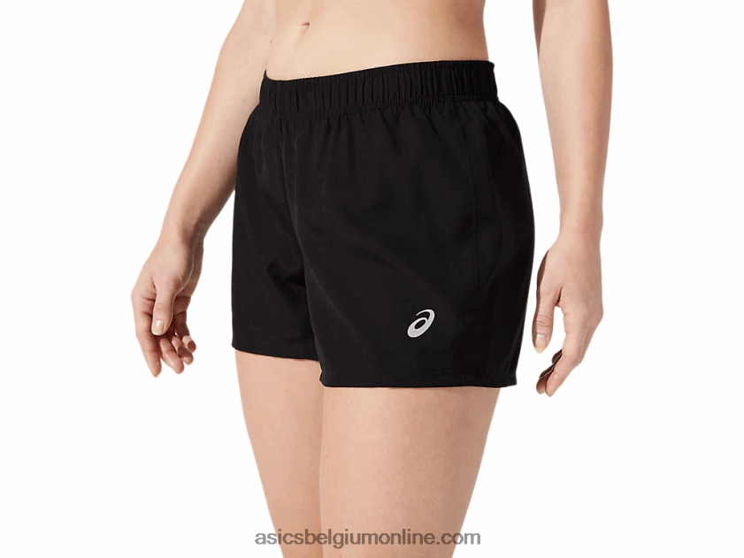 dames zilver 4in short V6HXR22779 prestatie zwart Asics
