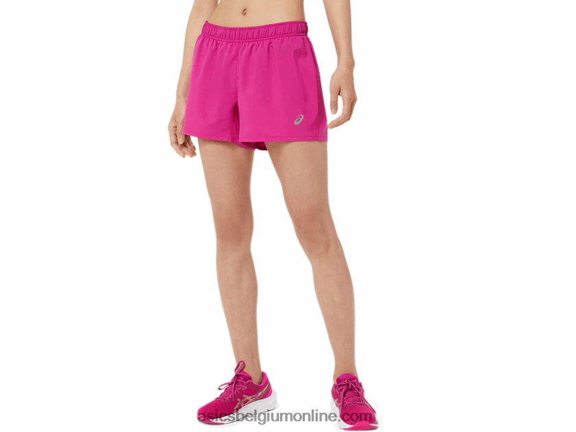 dames zilver 4in short V6HXR23580 fuchsia rood Asics