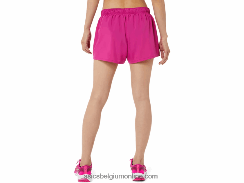 dames zilver 4in short V6HXR23580 fuchsia rood Asics