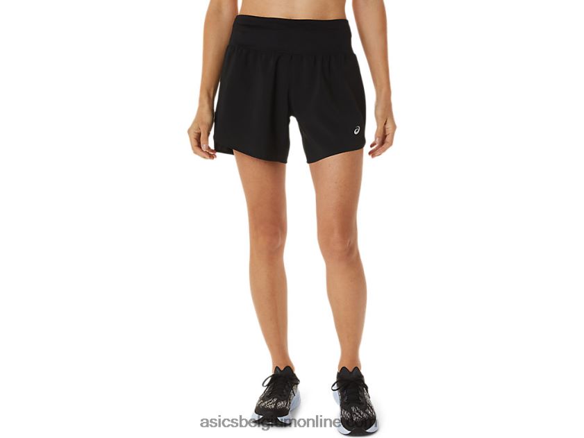 damesweg 5.5in het kort V6HXR22986 prestatie zwart Asics