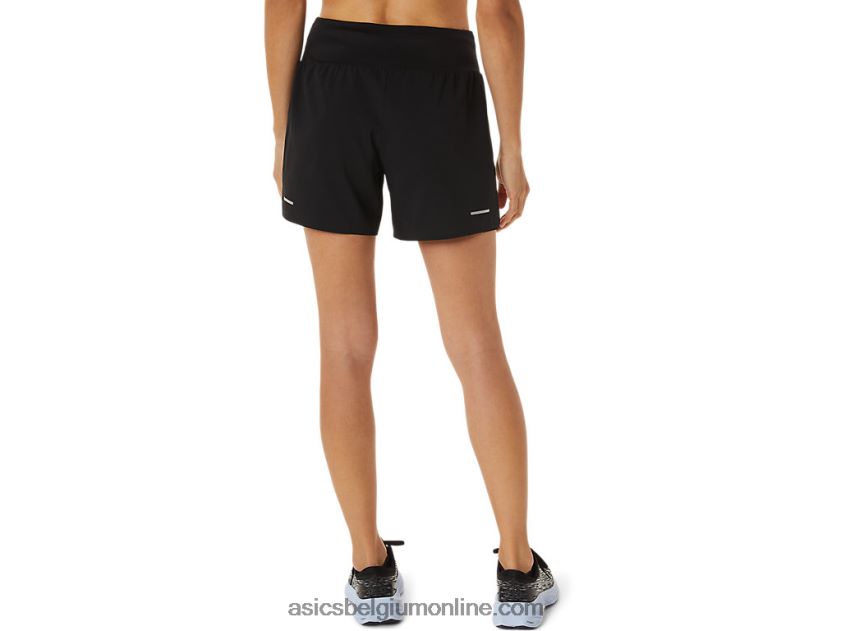 damesweg 5.5in het kort V6HXR22986 prestatie zwart Asics