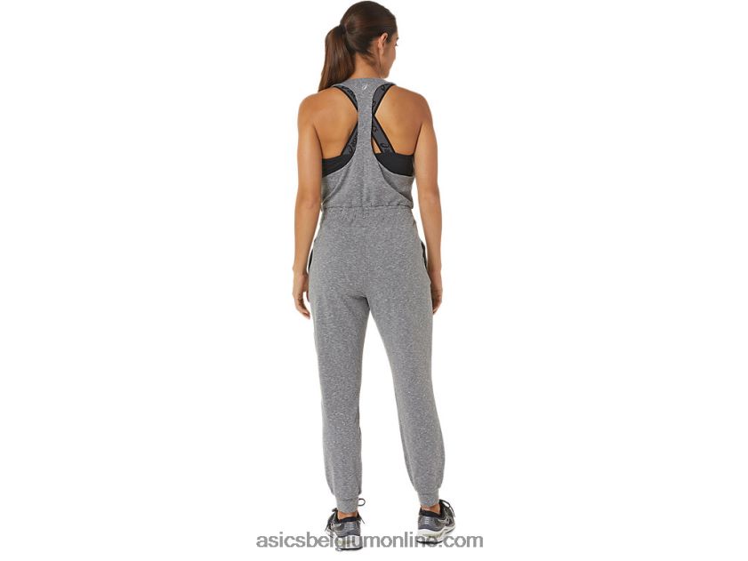 de nieuwe sterke hergebruikte jumpsuit voor dames V6HXR22695 donkergrijze heide Asics